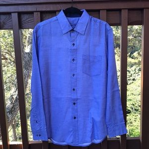 Tasso Elba Long Sleeve Dress Shirt Size M